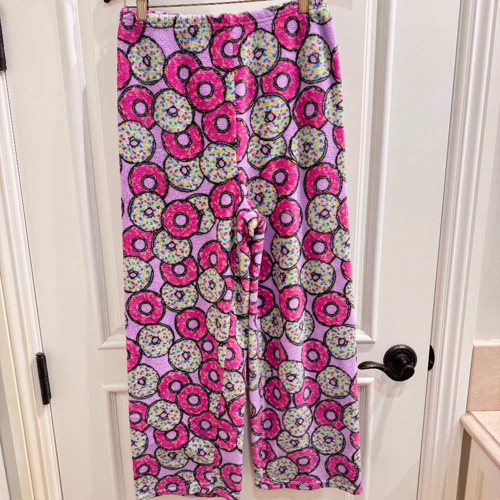 Made With Love and Kisses Pink Donut Pants - Youth 12/14